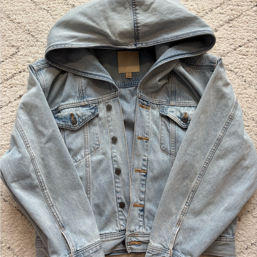Beis x Gap Denim Oversized Jean Jacket with Hood